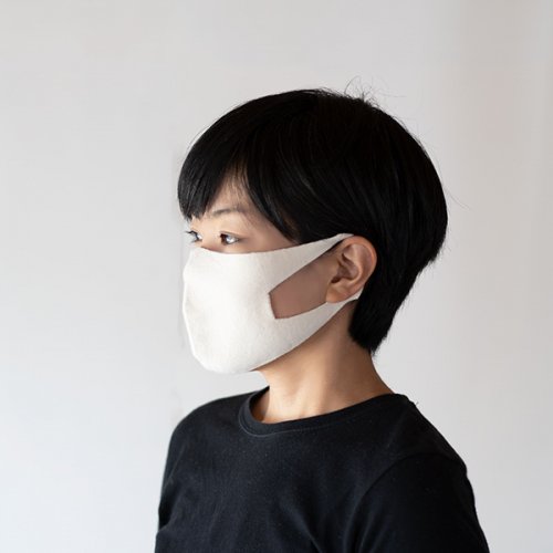 ホールガーメントオーガニックコットンニットマスク2枚セット(大人フリーサイズ)