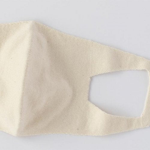 ホールガーメントオーガニックコットンニットマスク2枚セット(大人フリーサイズ)