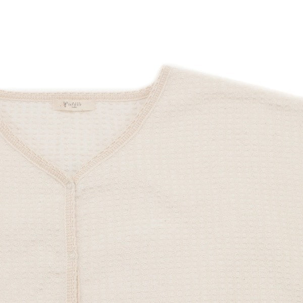 レディス格子パイルバスローブ