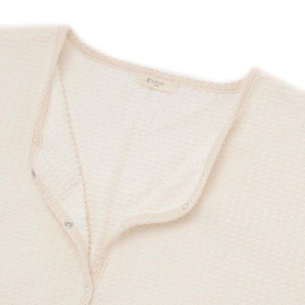 レディス格子パイルバスローブ