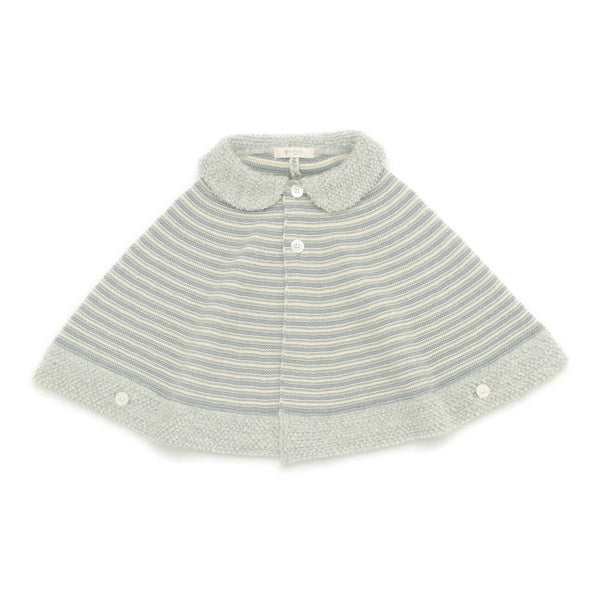 ボーダーニットケープ