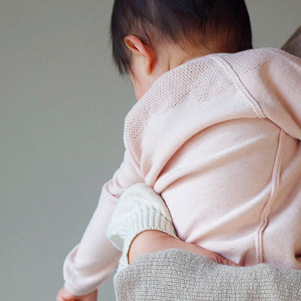 ラグランカバーオール(さくらねずみ)