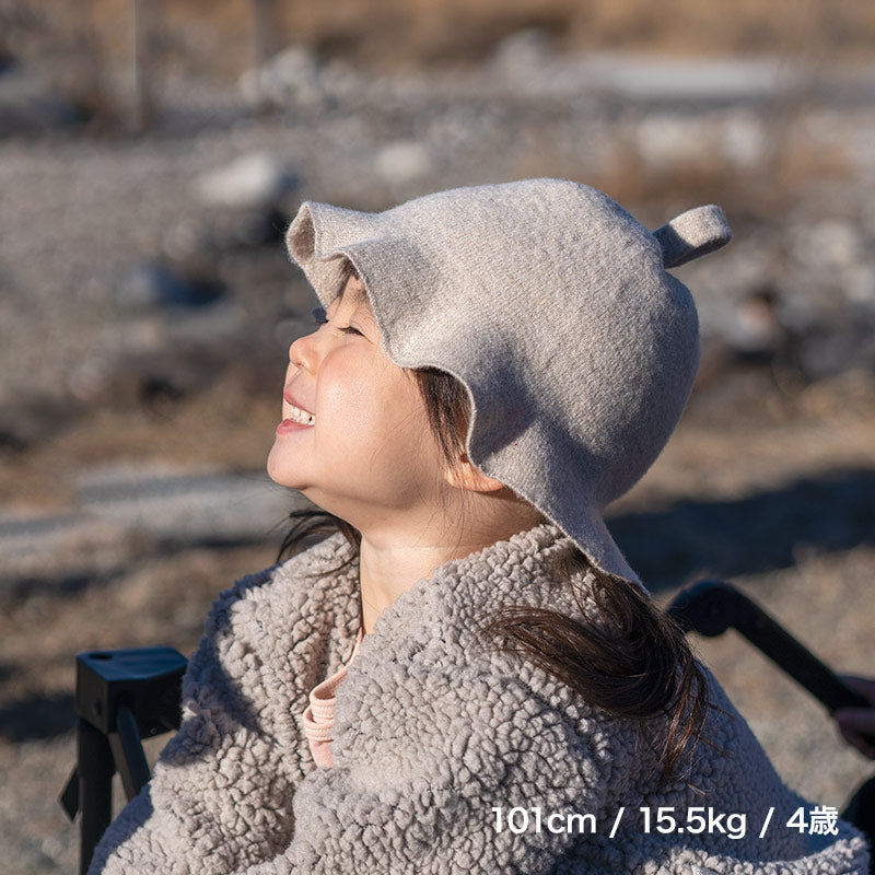 ウールハット ループ(オートミール)