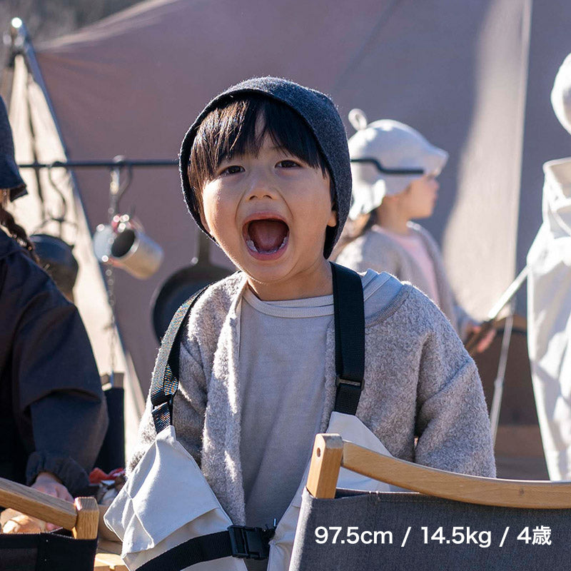 ウールハットきのこ(チャコール)