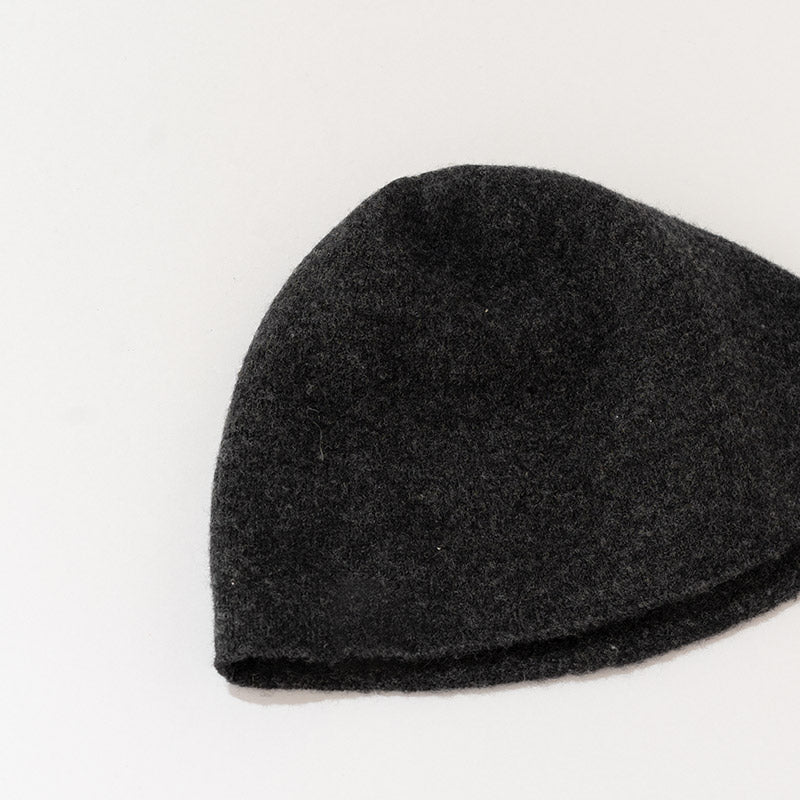 ウールハットきのこ(チャコール)