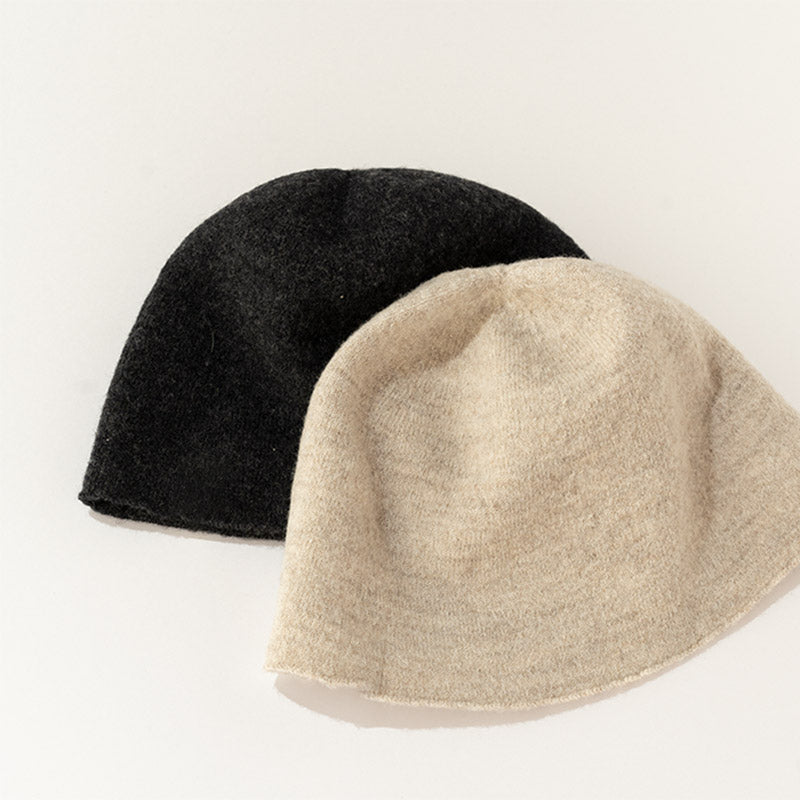 ウールハットきのこ(チャコール)