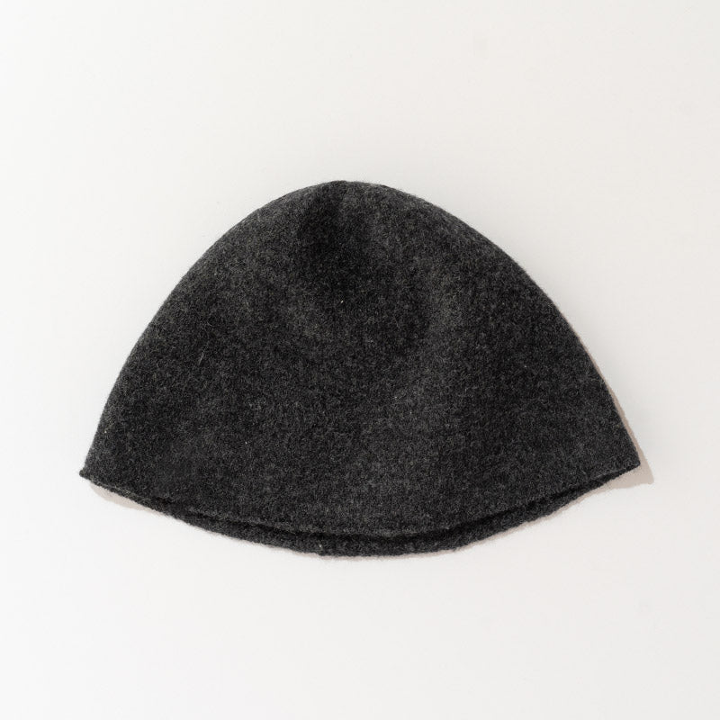 ウールハットきのこ(チャコール)