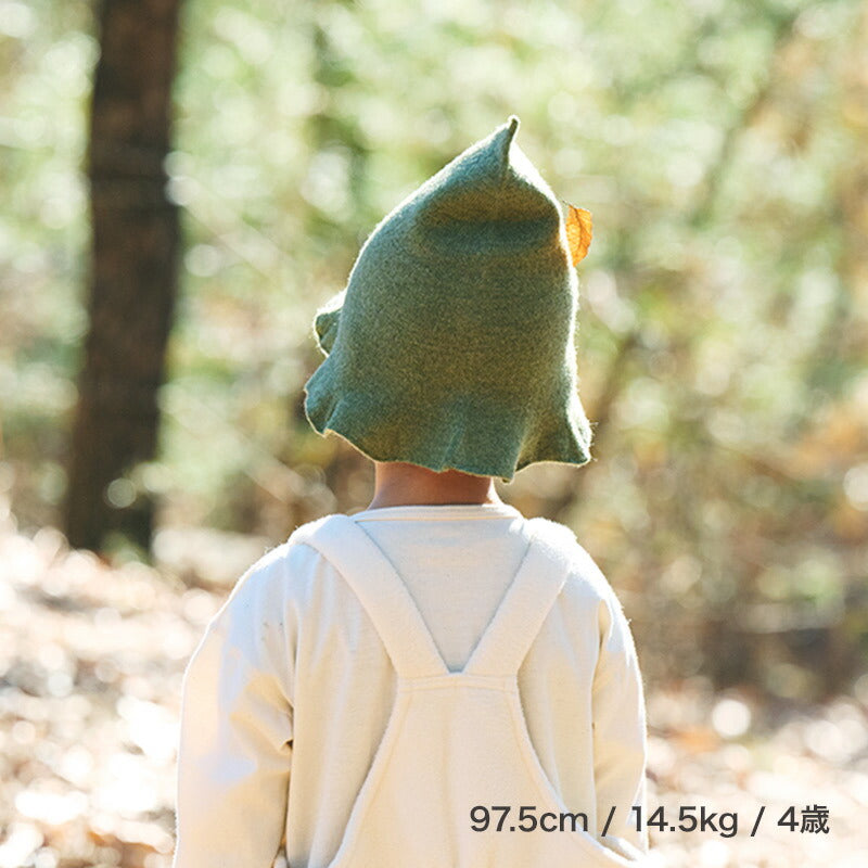 ウールハットとんがり(モスグリーン)