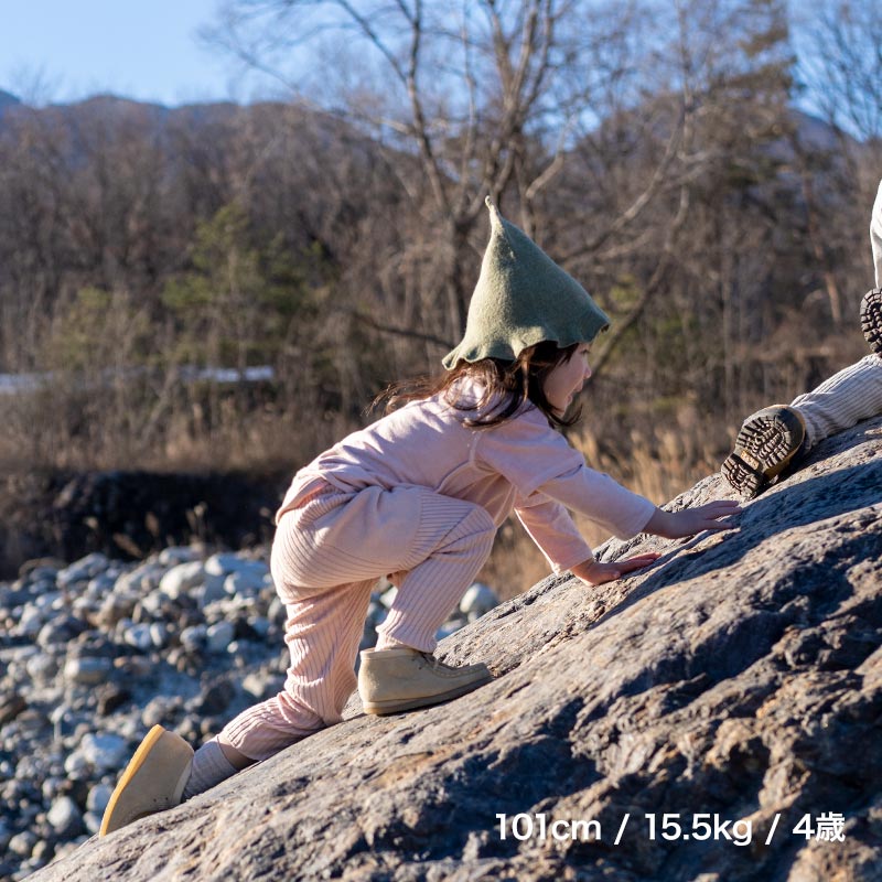 ウールハットとんがり(モスグリーン)