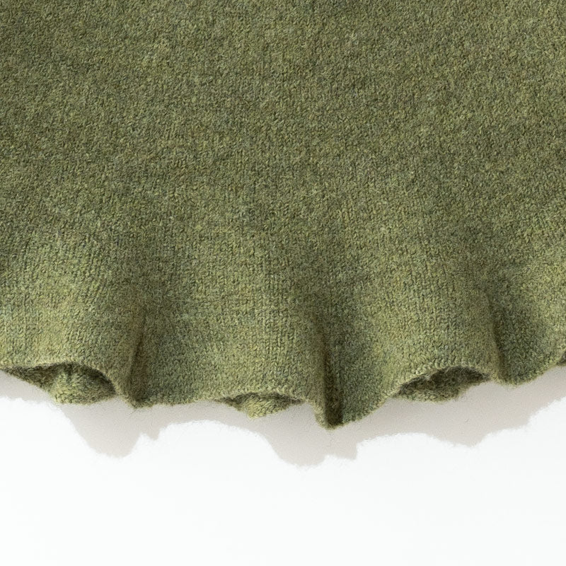 ウールハットとんがり(モスグリーン)