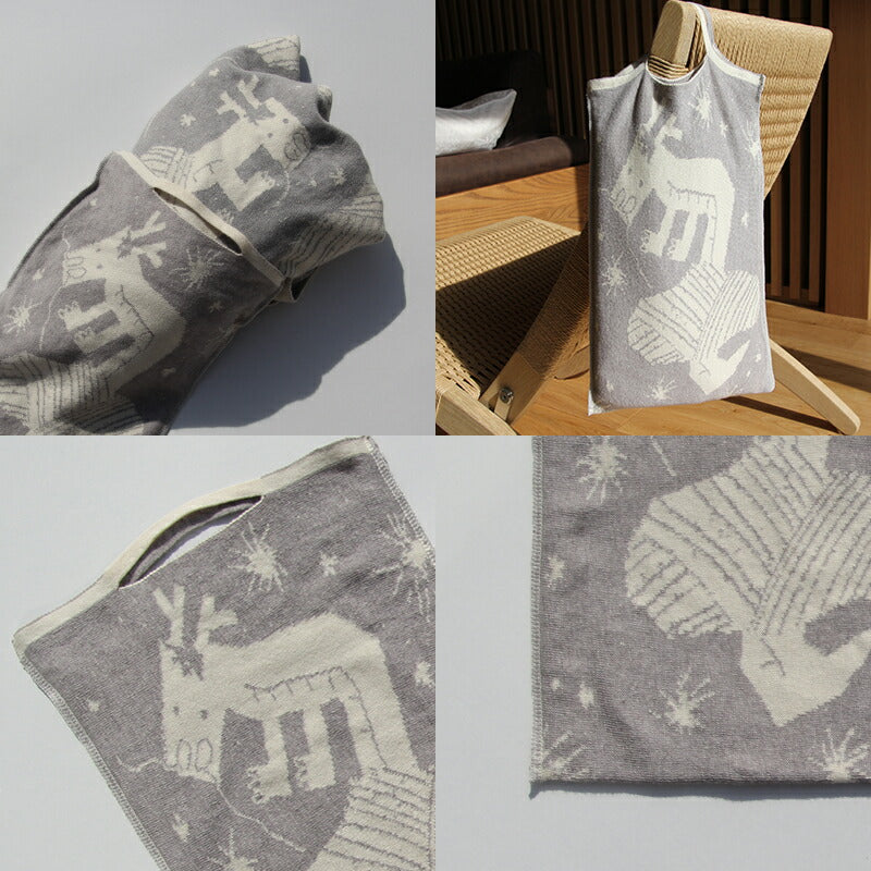 クッションにもなる アフガンケース (辰年柄)