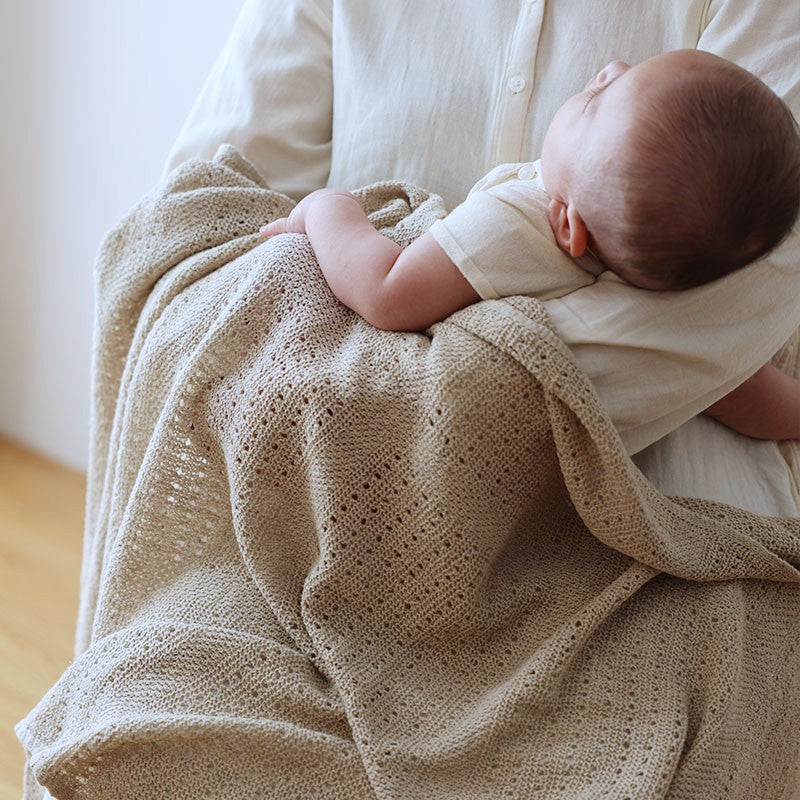 コットン×リネンブランケット