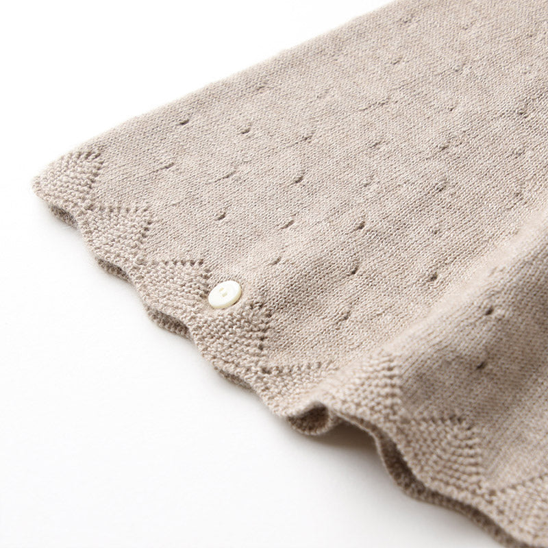 マシュマロ衿付きマント(ブラウン)