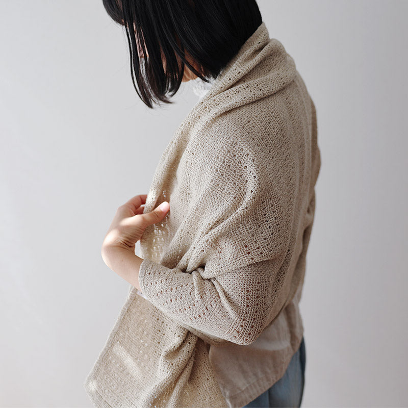 コットン×リネンブランケット