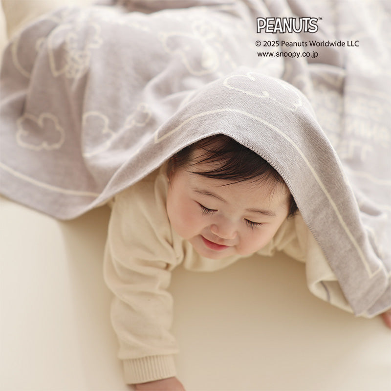 PEANUTS オーガニックコットンアフガン コミック