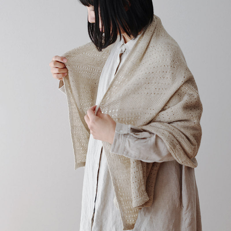 コットン×リネンブランケット