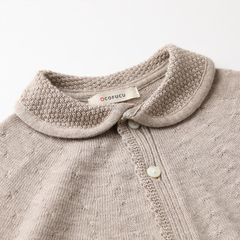 マシュマロ衿付きマント(ブラウン)