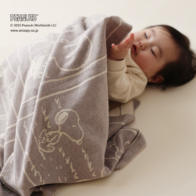 PEANUTS オーガニックコットンアフガン コミック