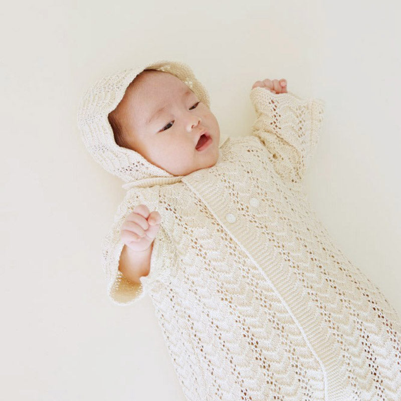 ベビードレス（帽子付き）