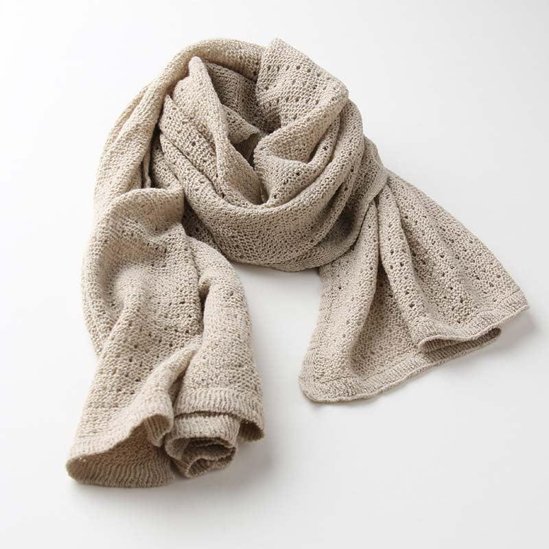 コットン×リネンブランケット