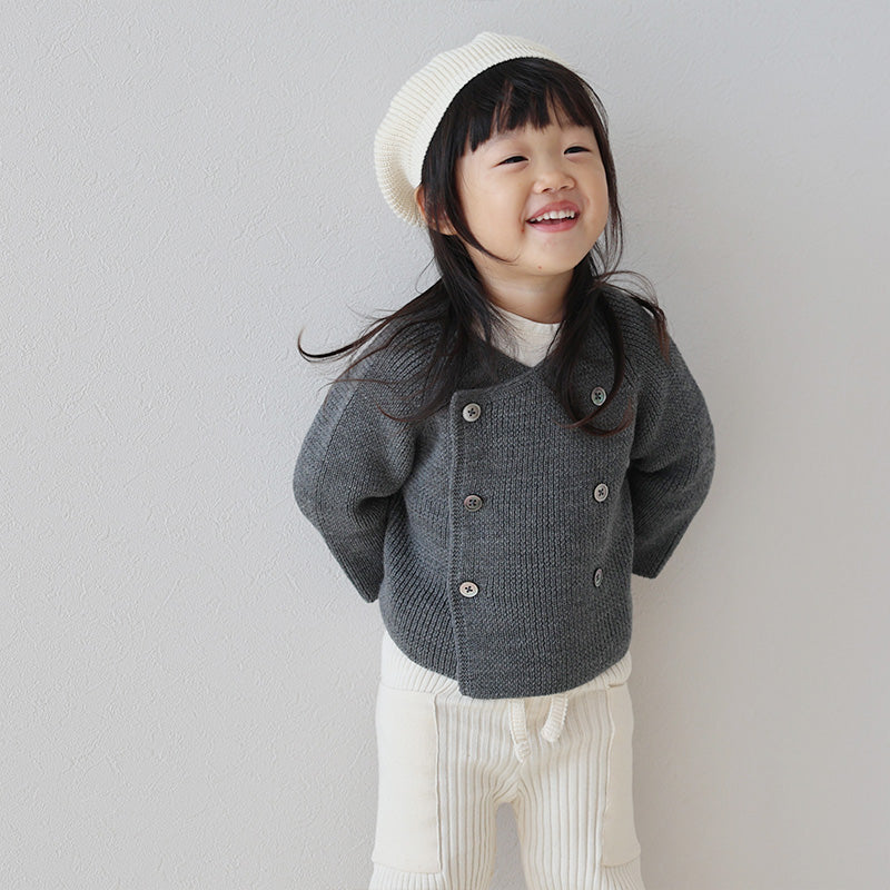 ダブルカーディガン