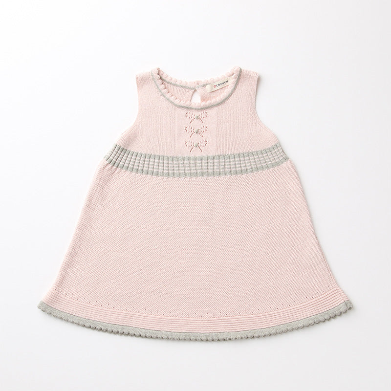 ノースリーブフレアーワンピース(さくらねずみ)