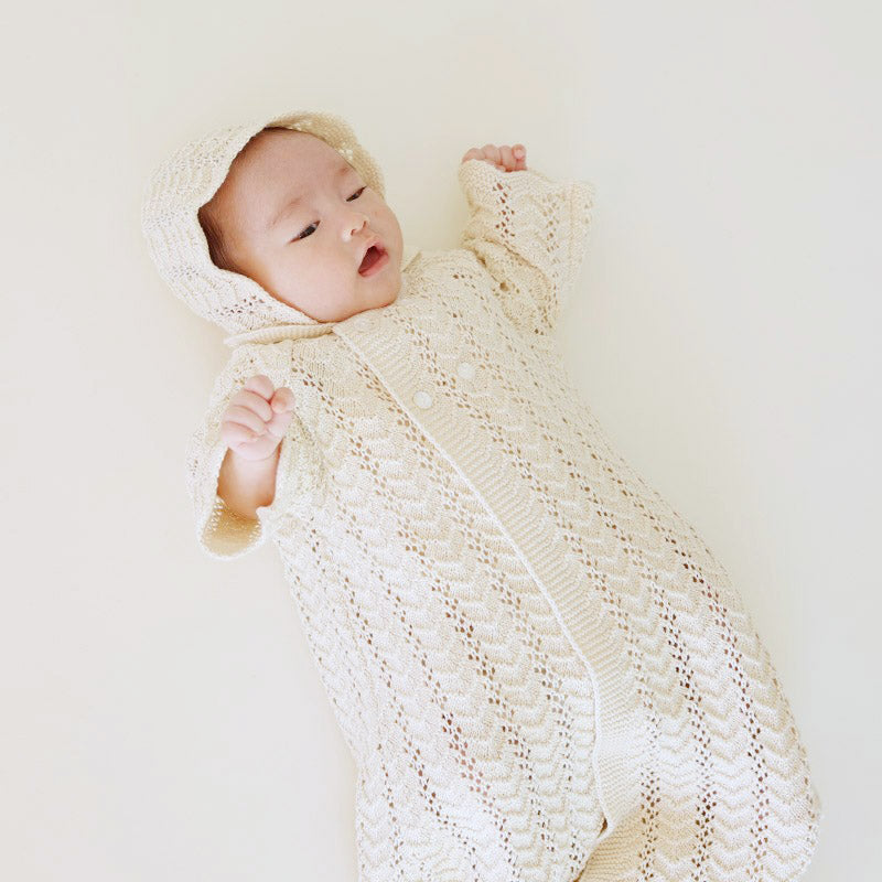 ベビードレス(帽子付き)