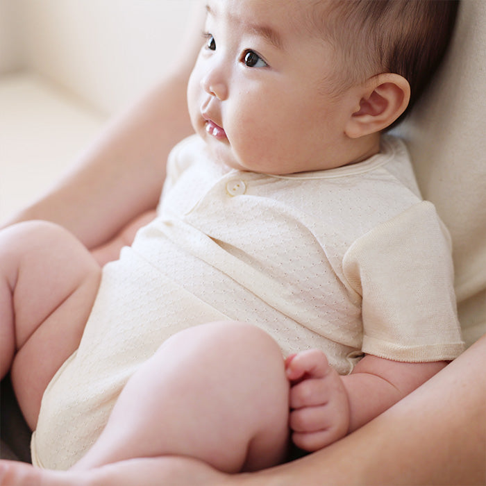 アイレット柄ボディースーツ