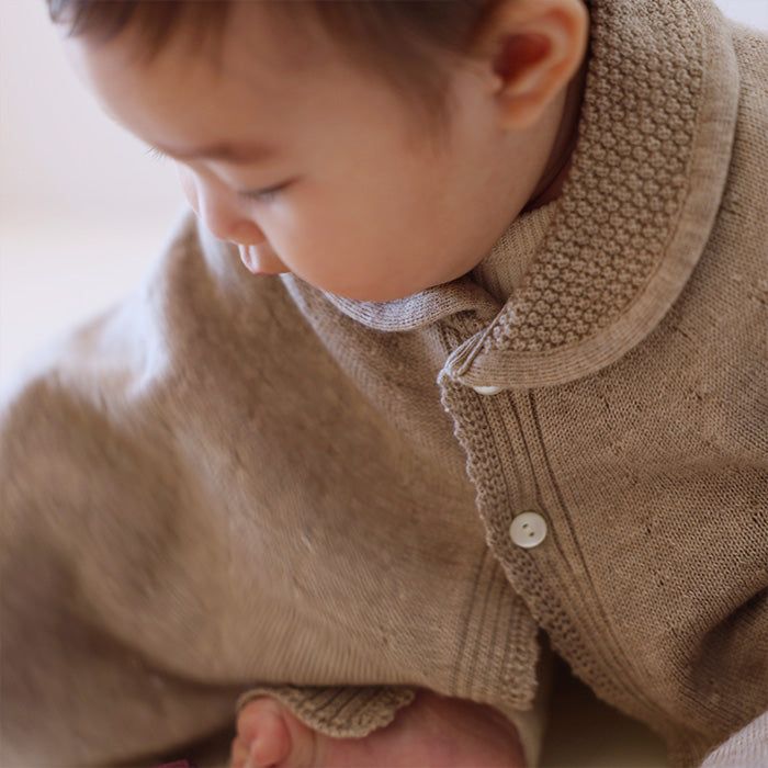 マシュマロ衿付きマント(ブラウン)