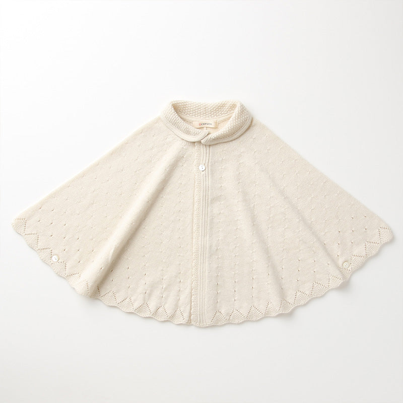 マシュマロ衿付きマント(アイボリー)