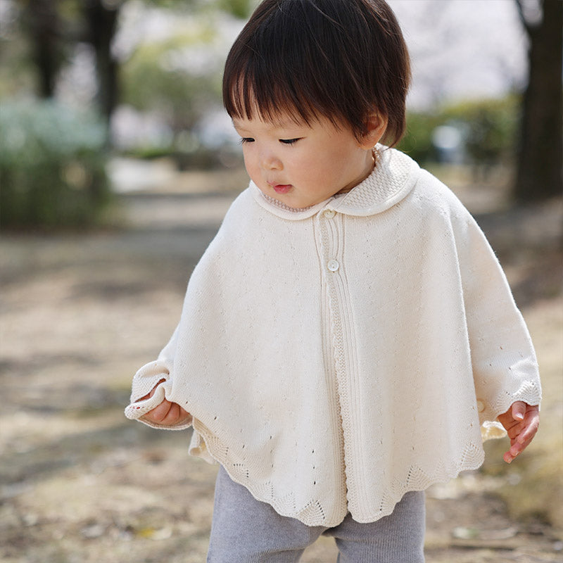 衿付き一重ケープ(生成)