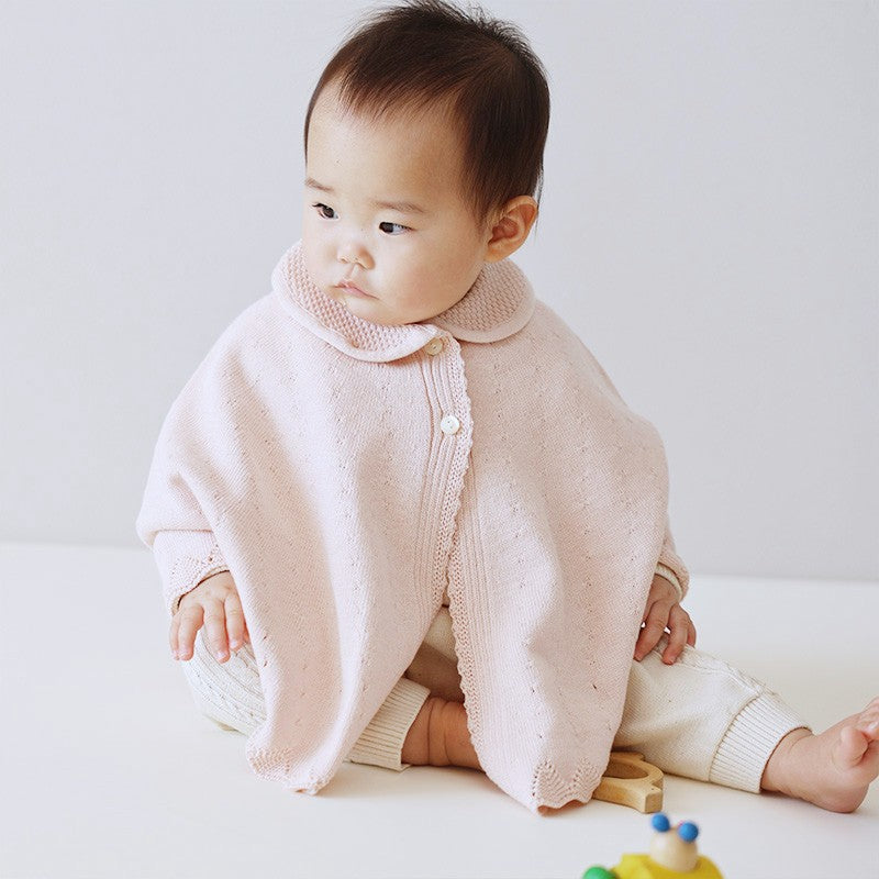 衿付き一重ケープ(さくらねずみ)