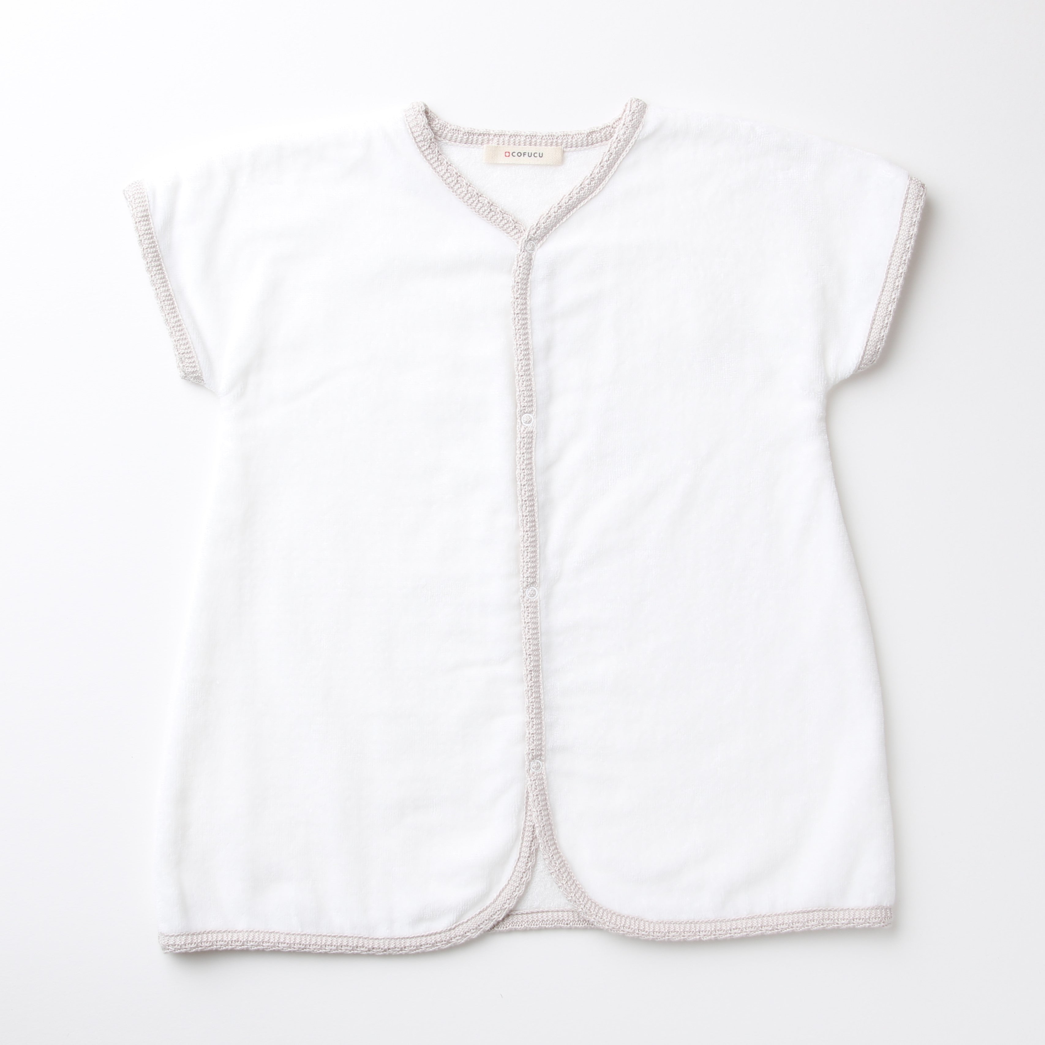 長く使えるふんわりベビーバスローブ