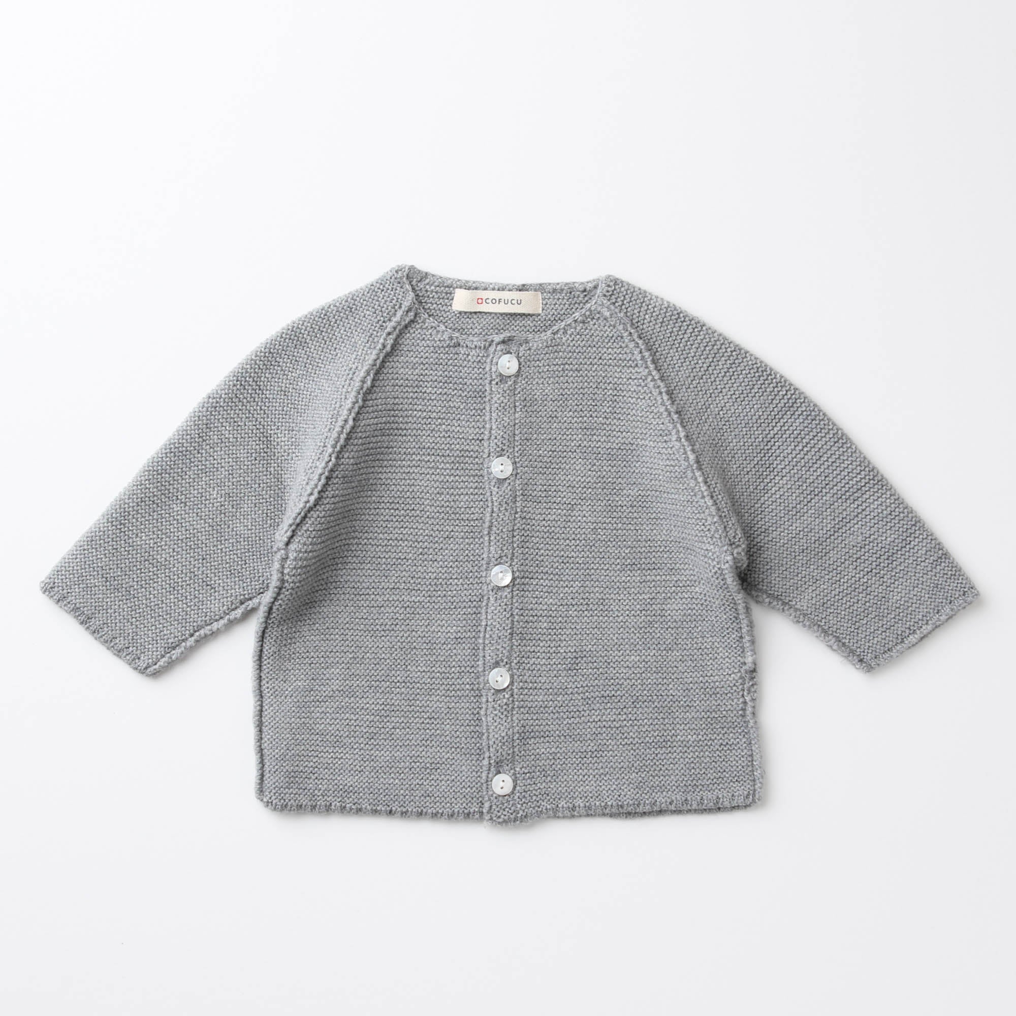 ウィンザーオパールラグランカーディガン(グレー)