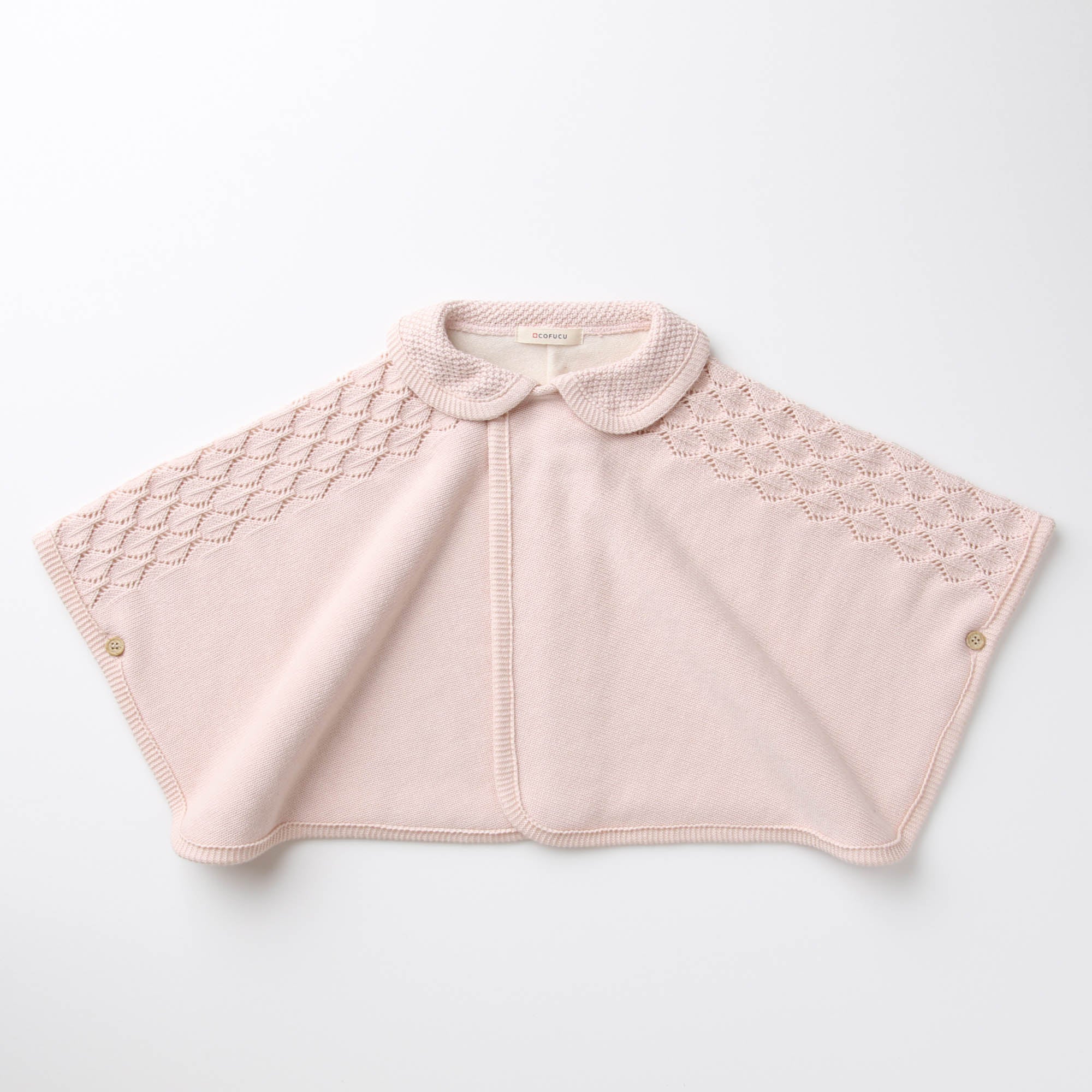 衿付きケープ(さくらねずみ)