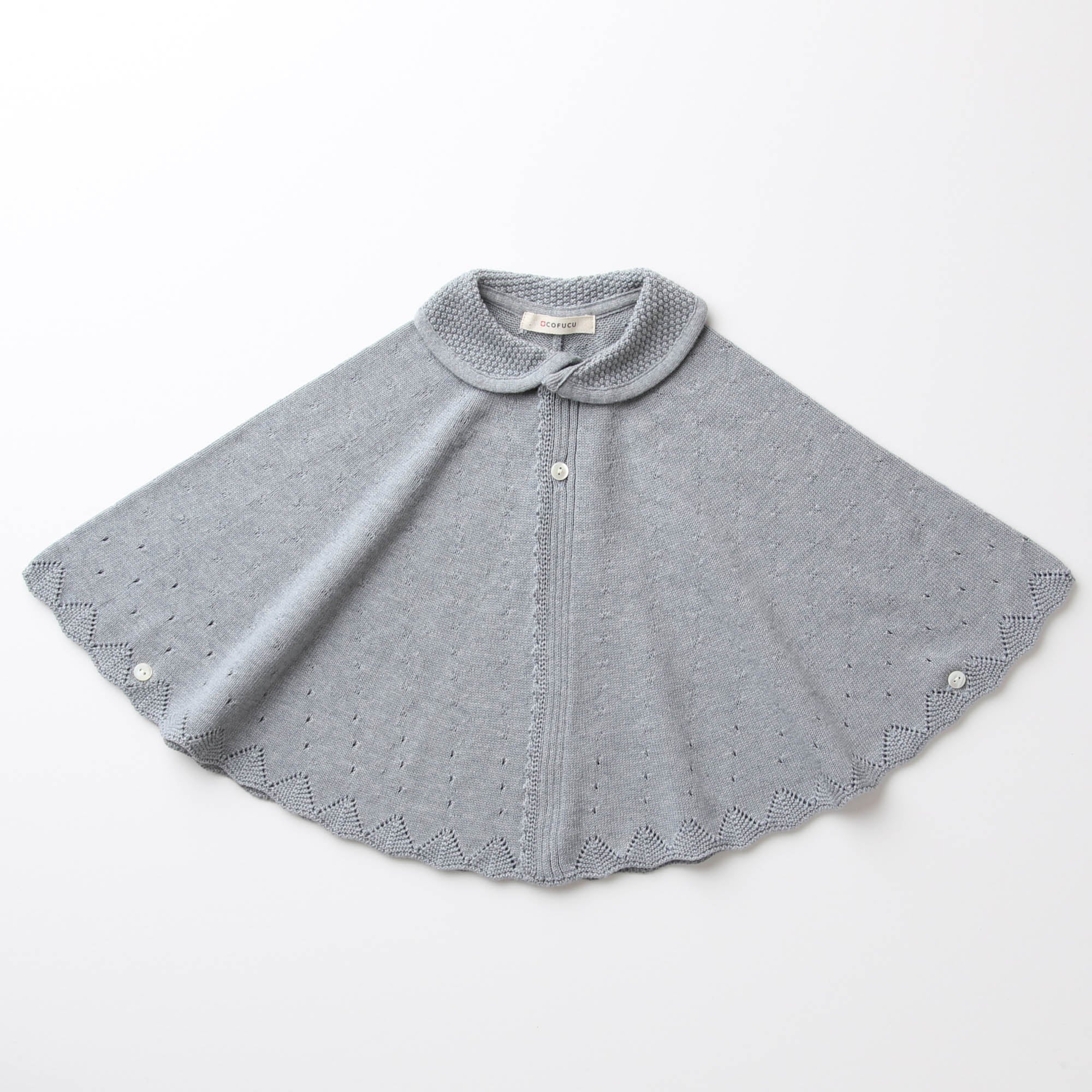 衿付き一重ケープ(紺青)