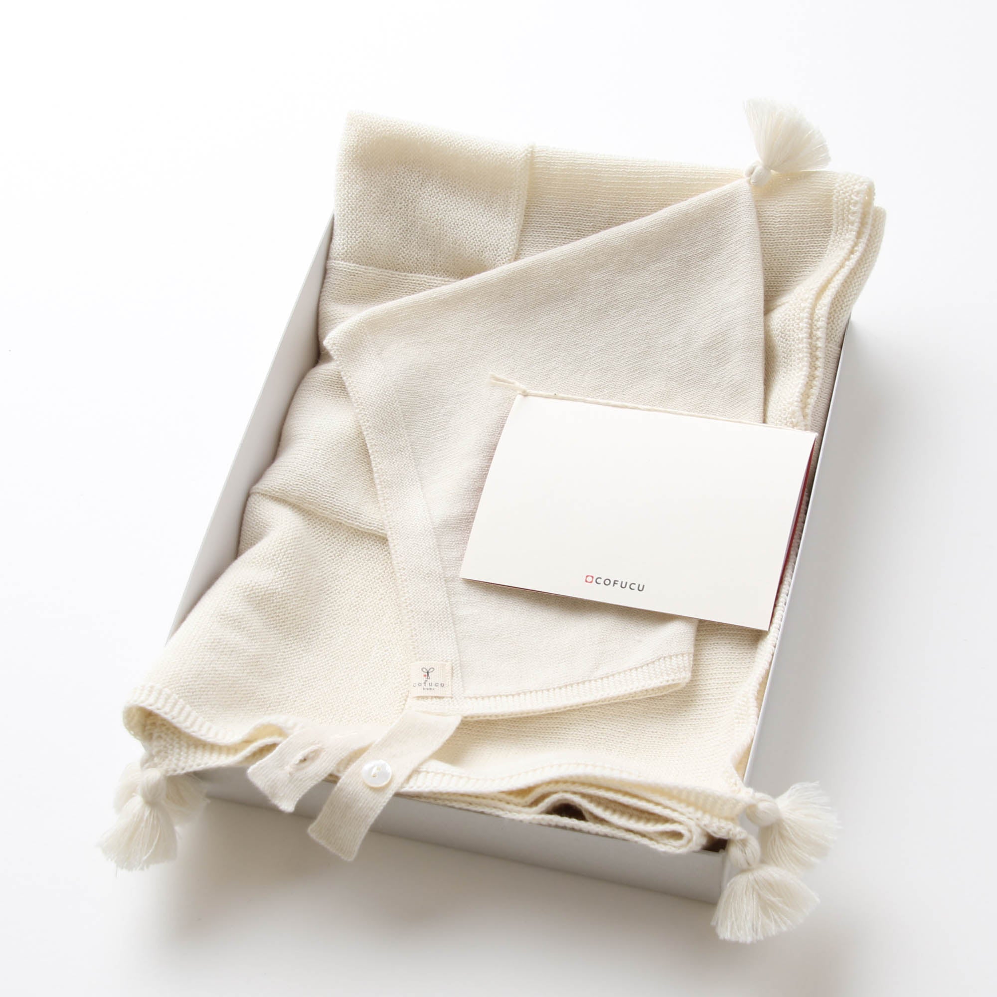 黄金比カシミヤ&シルクブレンドギフトセット(アイボリー)