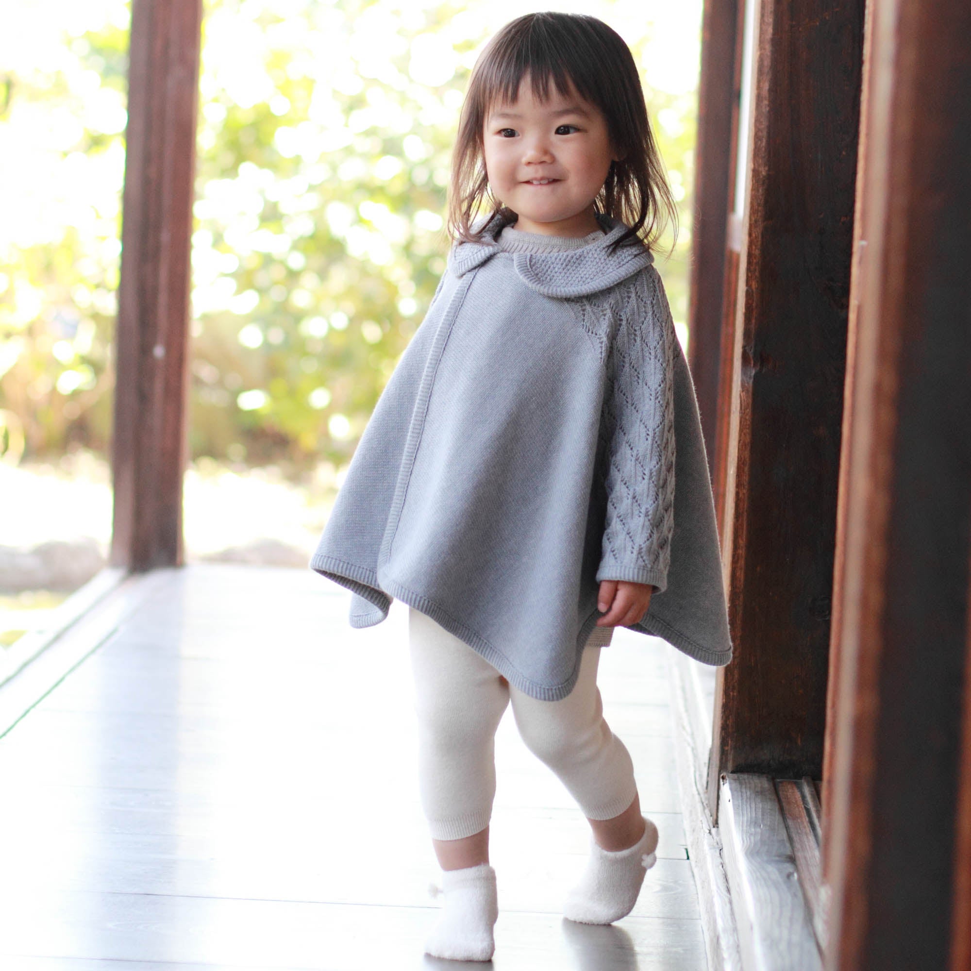 衿付きケープ(紺青)