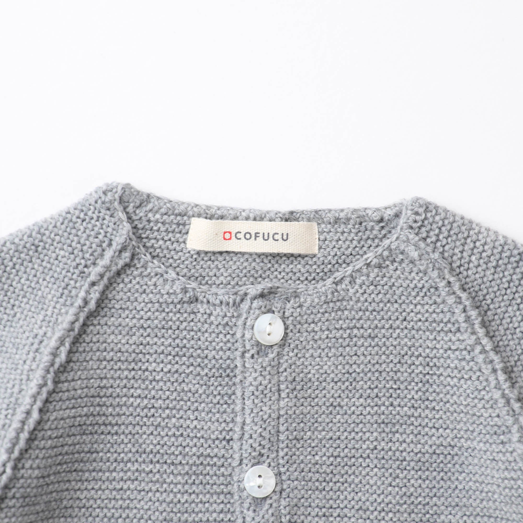 ウィンザーオパールラグランカーディガン(グレー)