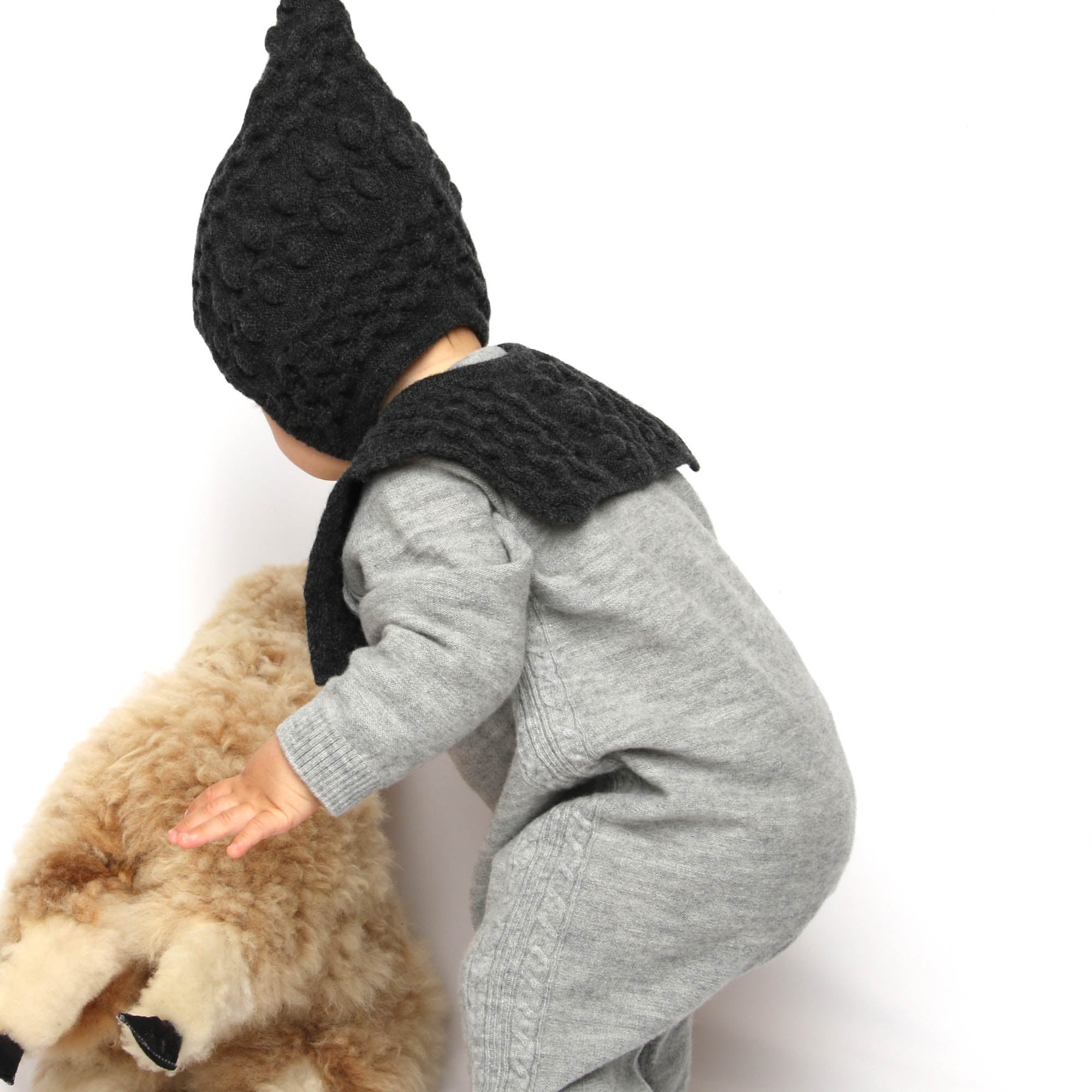 ウールラグランカバーオール