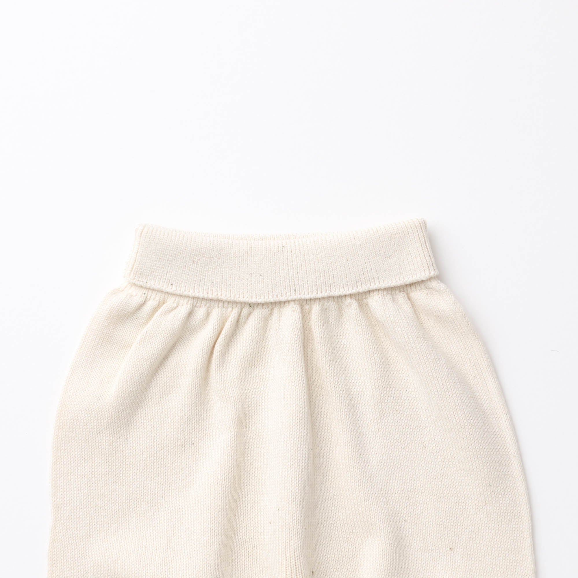 オーガニックコットン腹巻きにもなる縫い目のないパンツ