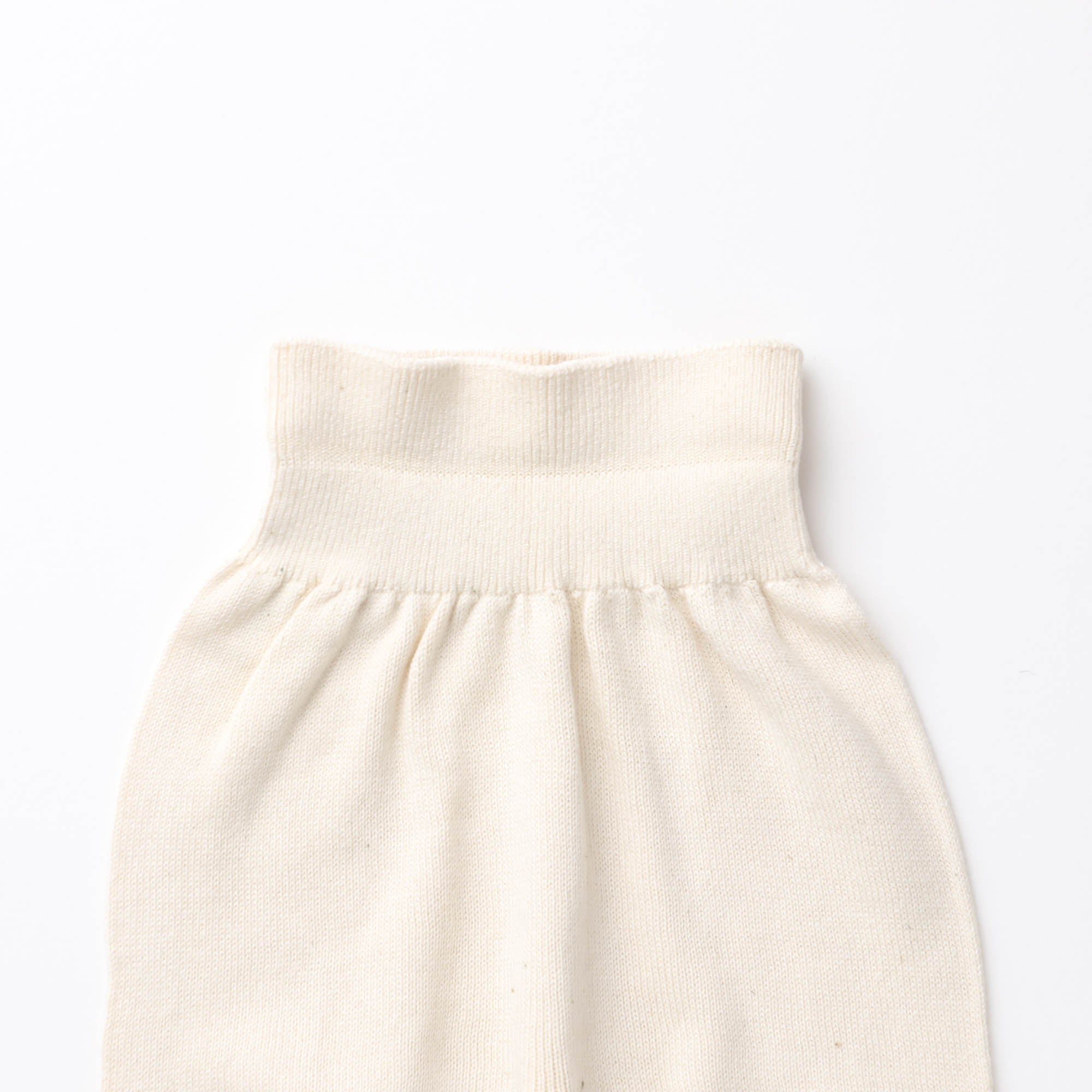 オーガニックコットン腹巻きにもなる縫い目のないパンツ