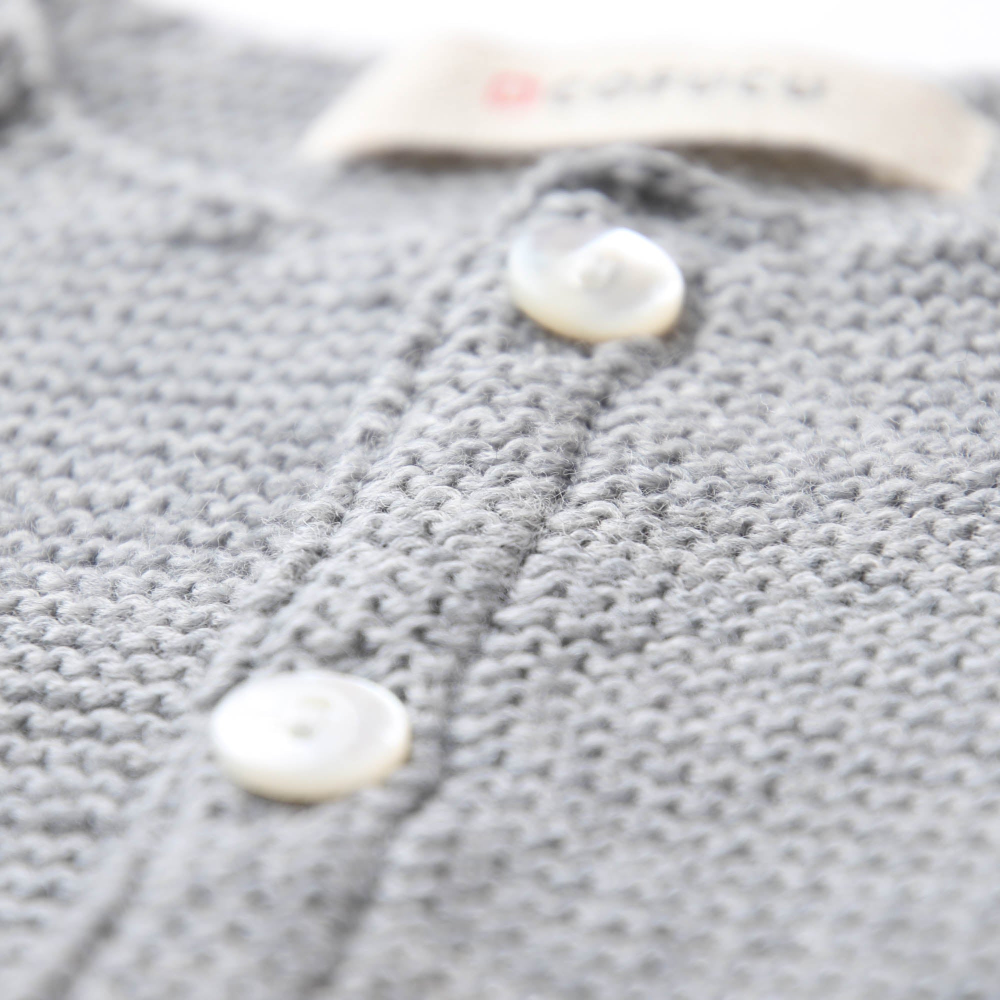 ウィンザーオパールラグランカーディガン(グレー)