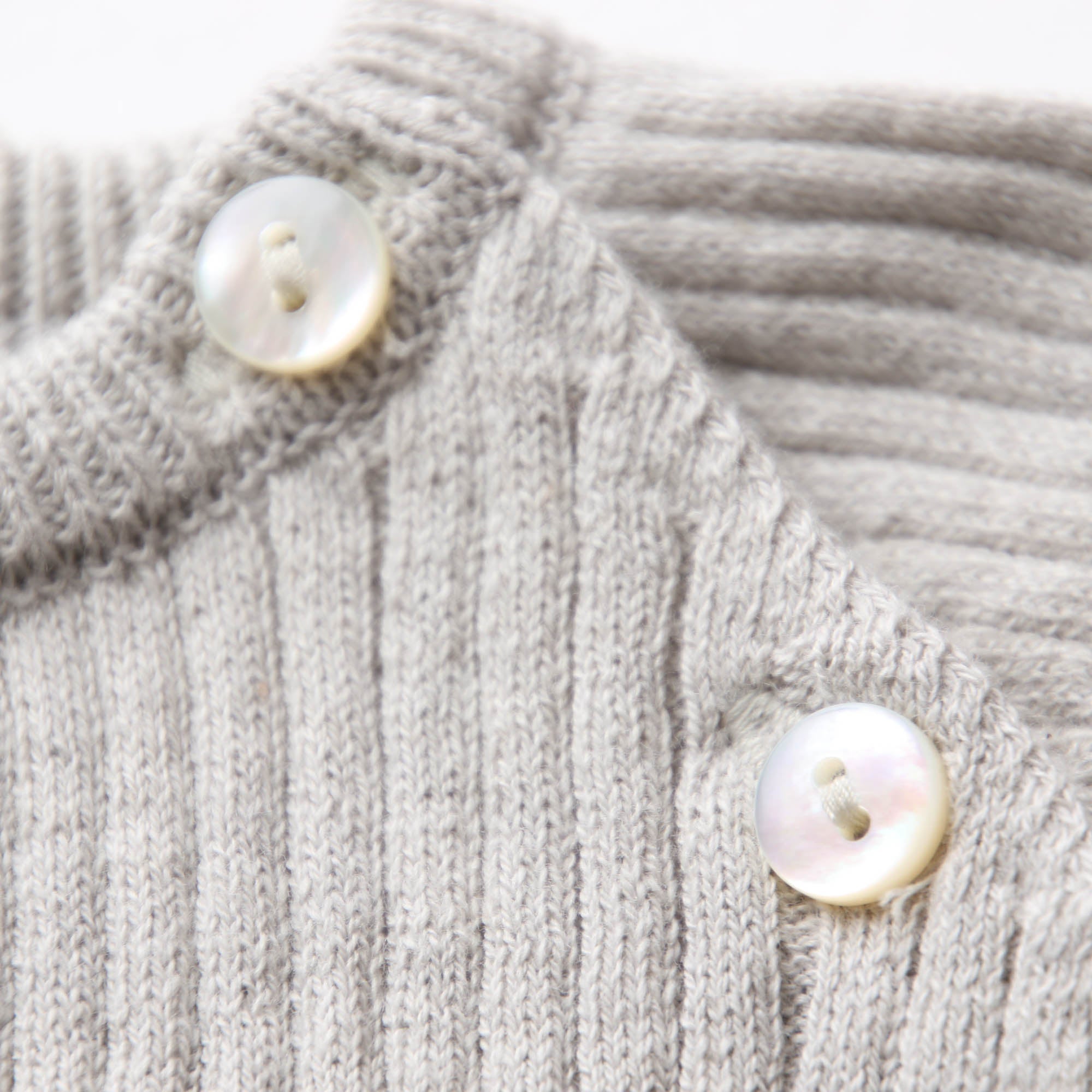 オーガニックコットンラグランリブニット(古色)