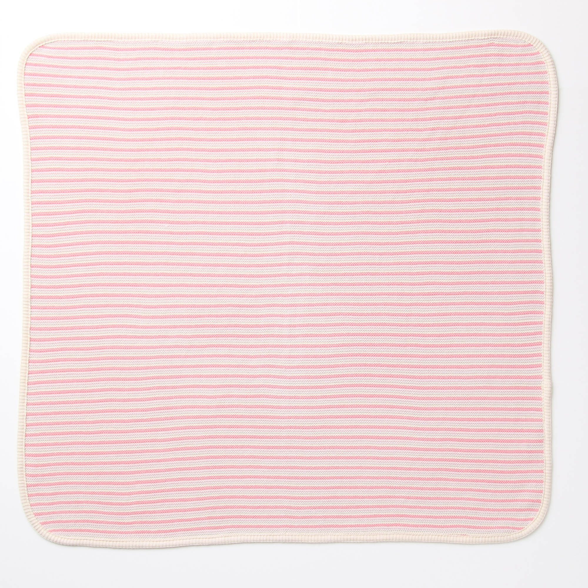 ボーダーニットアフガン(ピンク系)