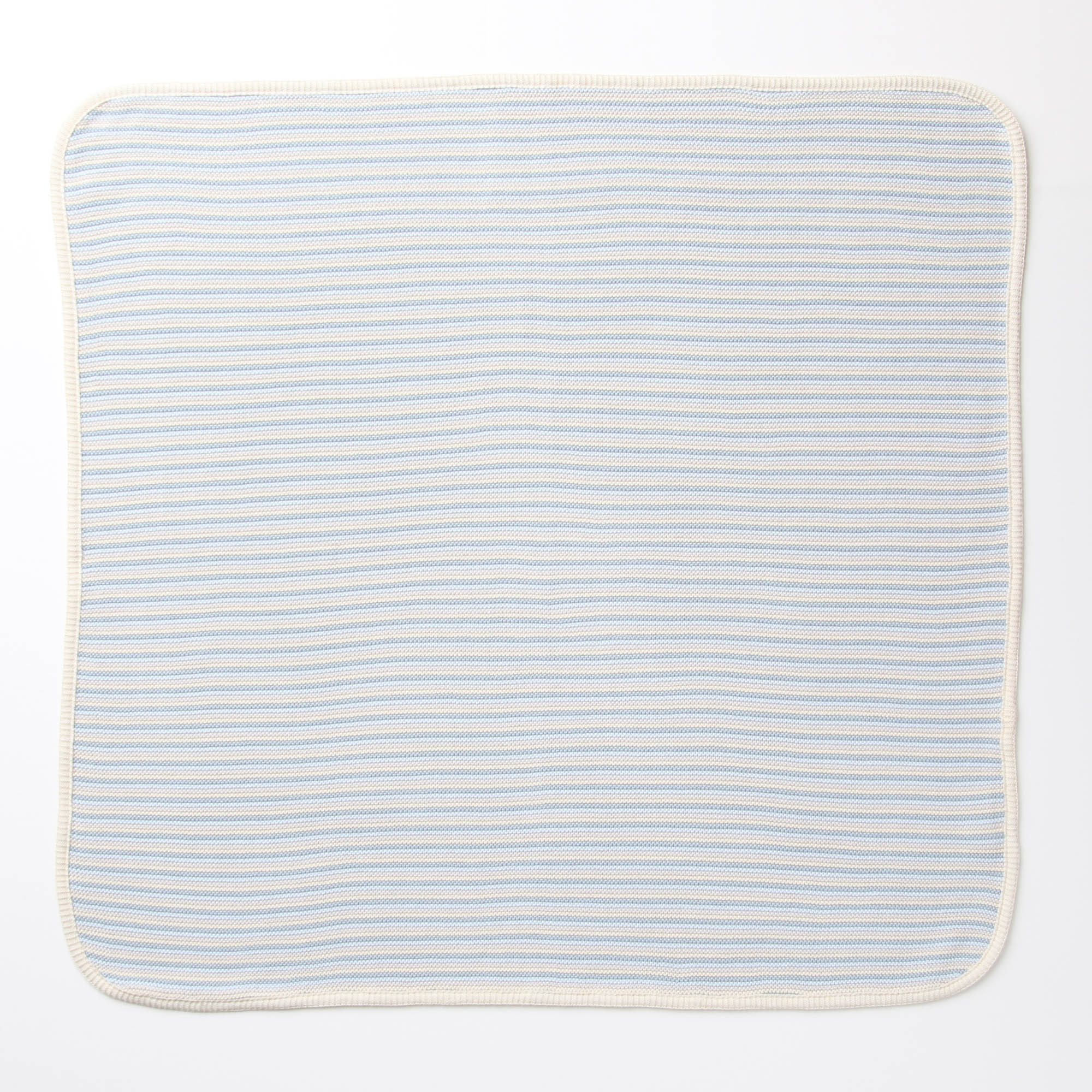 ボーダーニットアフガン(ブルー系)