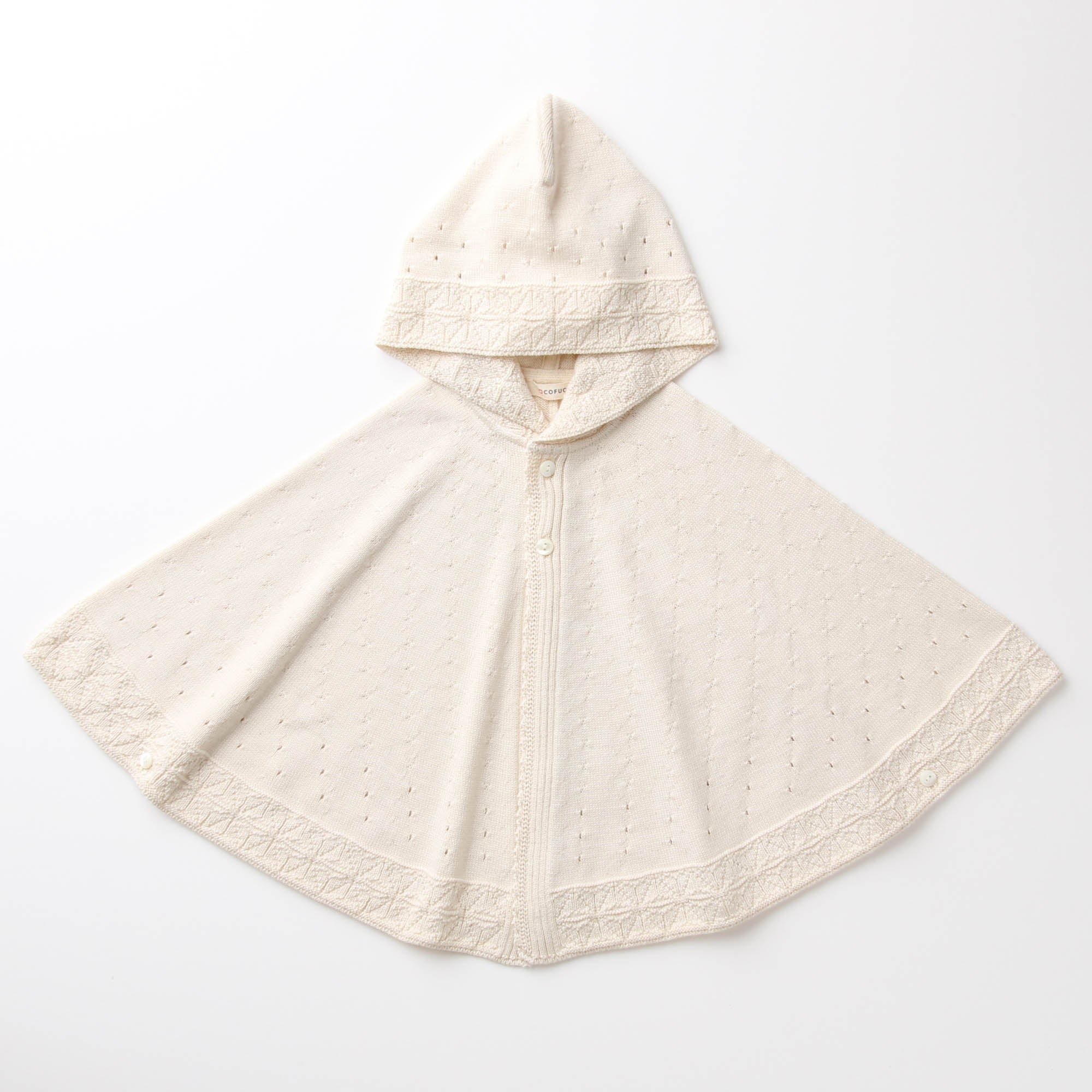 麻の葉柄マント(生成)