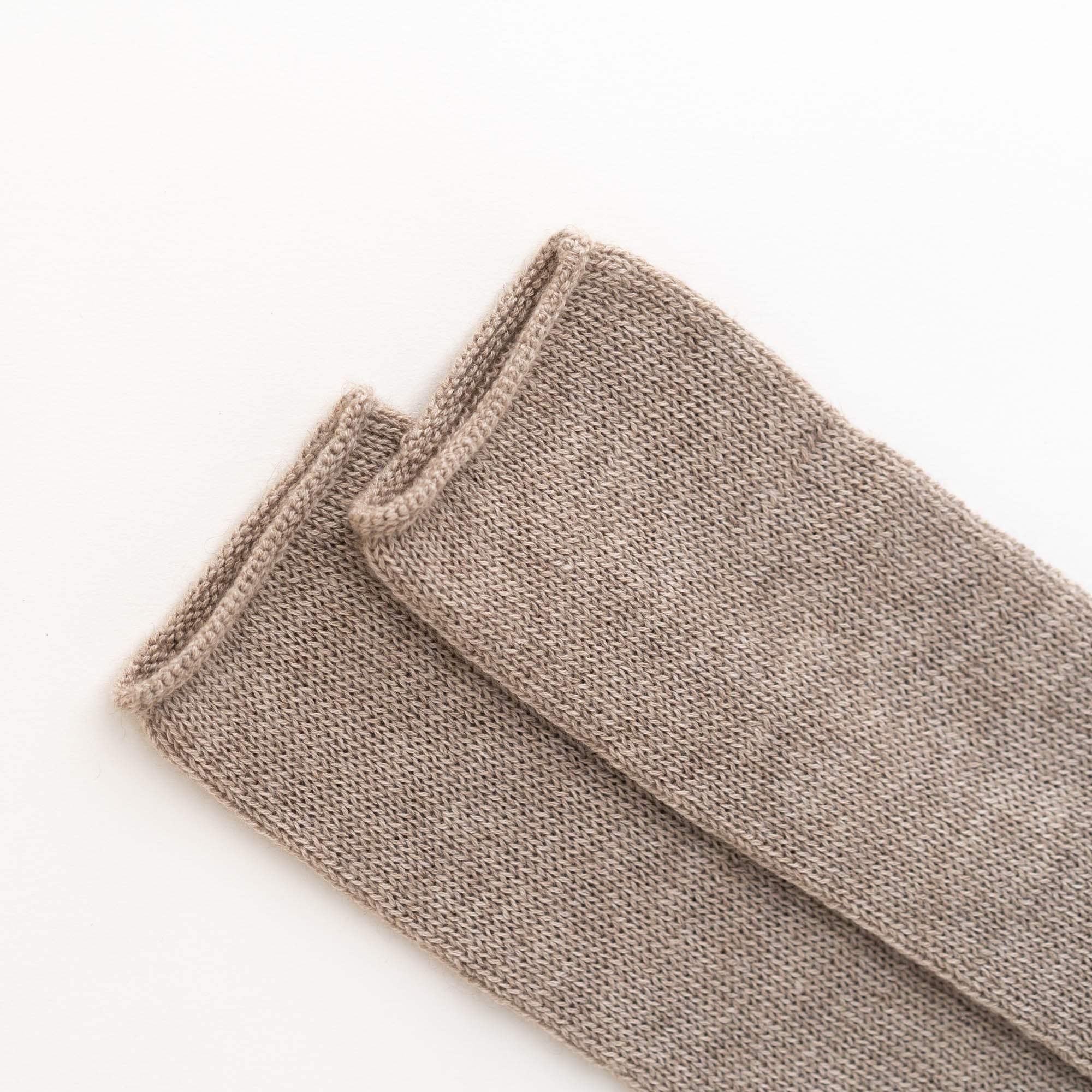 カシミヤ混アームウォーマー(ブラウン)