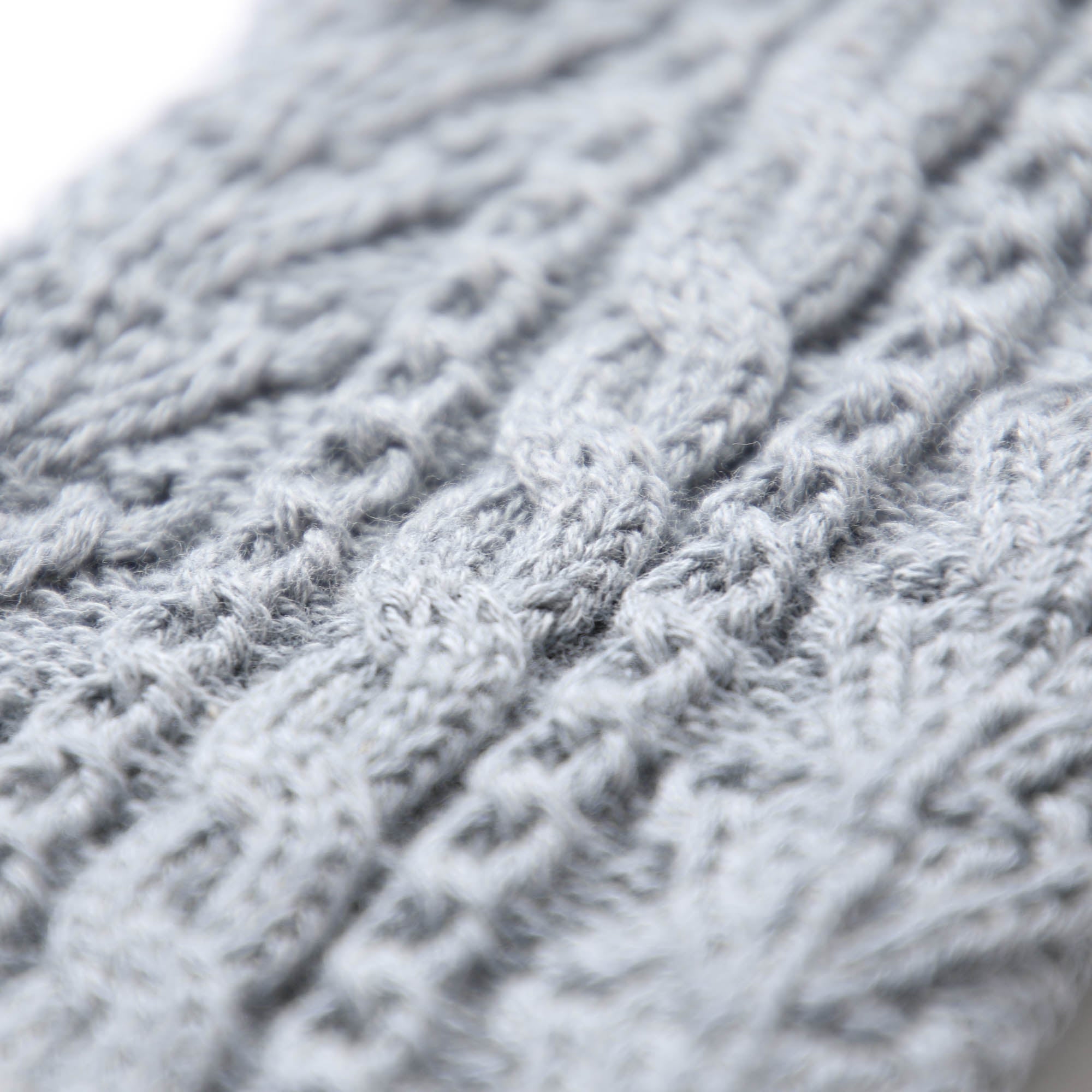 ケーブル編みレッグウォーマー(紺青)