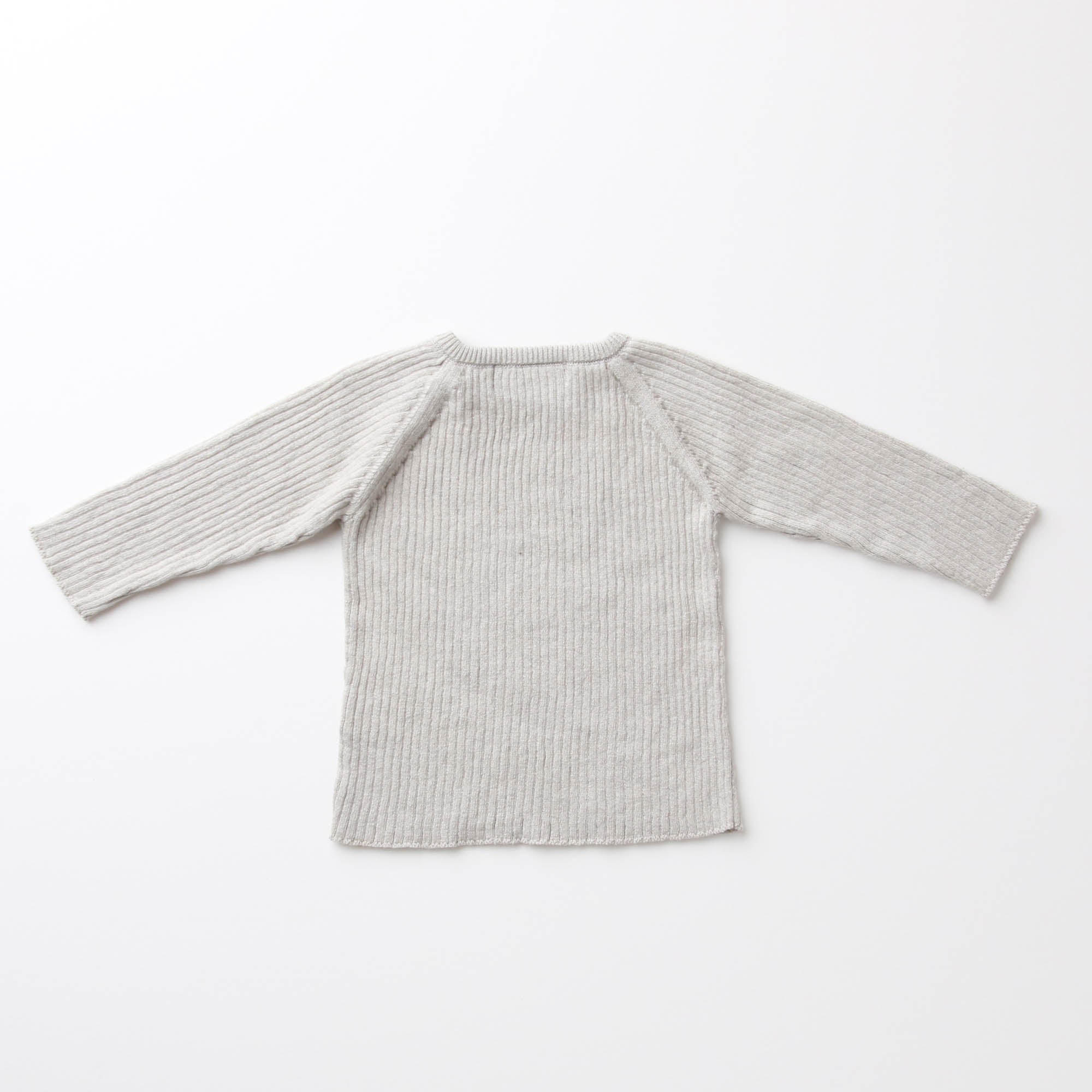 オーガニックコットンラグランリブニット(古色)